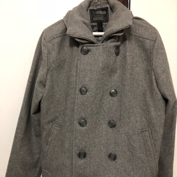 forever 21 mens pea coat
